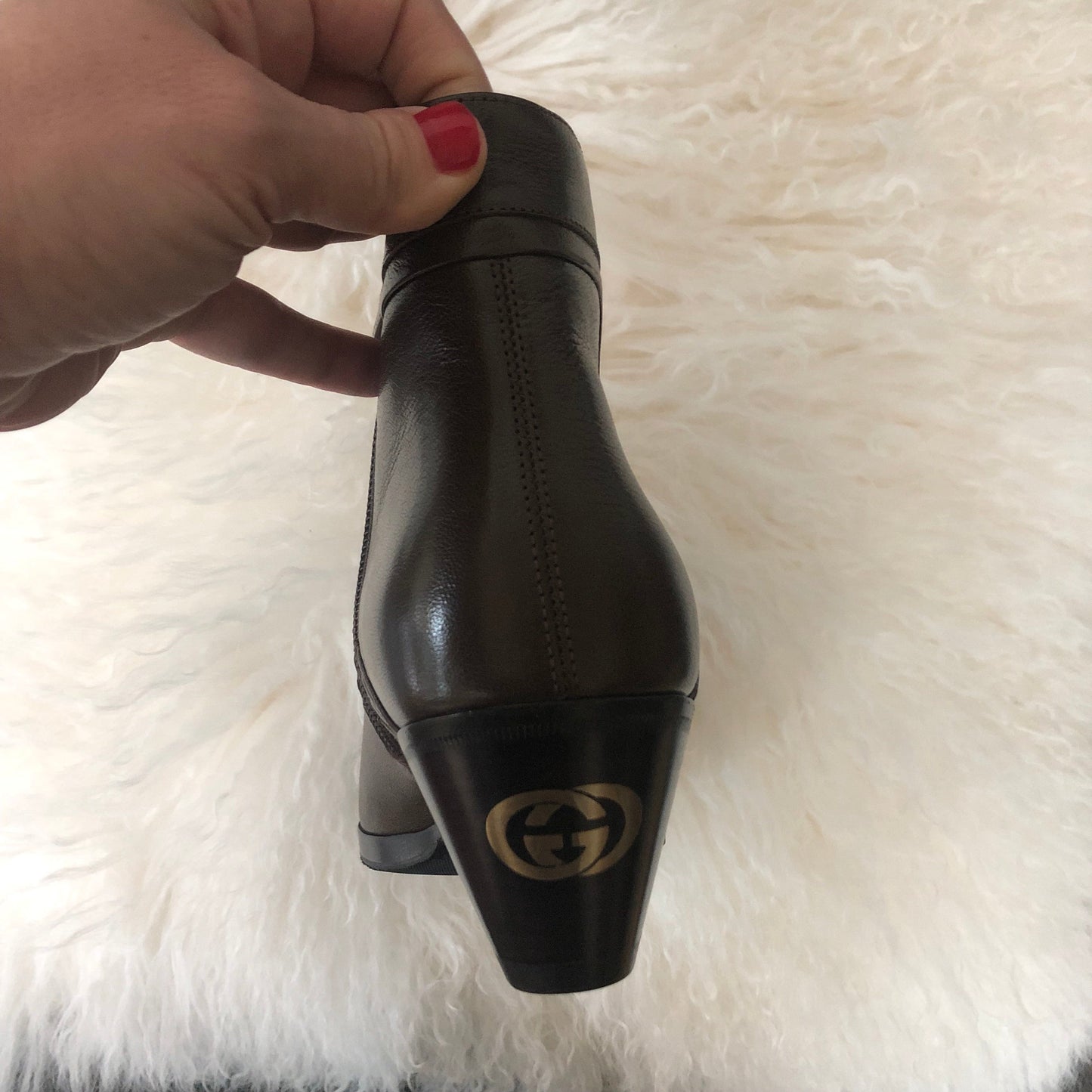 Gucci Horsebit Ankle Boots in Brown