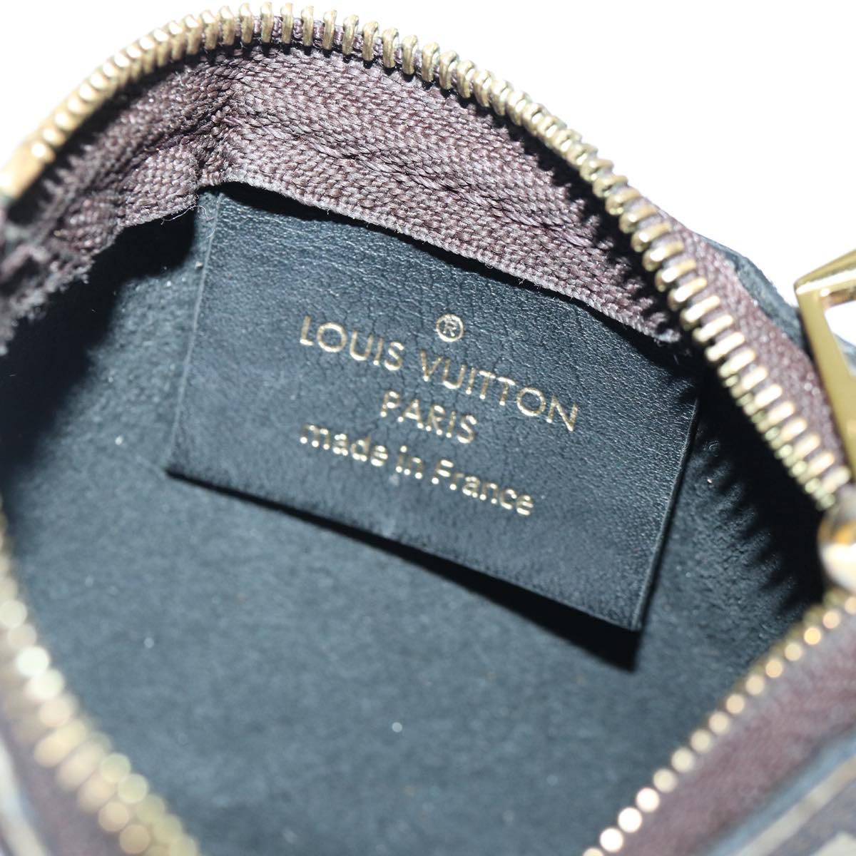 LOUIS VUITTON Damier Ebene Belmont NV Pouch LV Auth bs16821