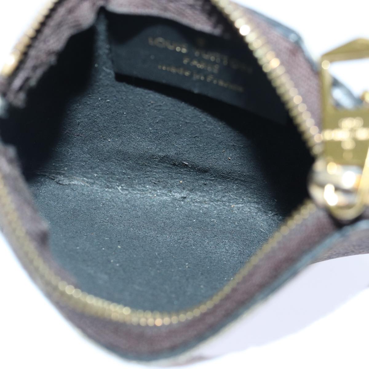 LOUIS VUITTON Damier Ebene Belmont NV Pouch LV Auth bs16821