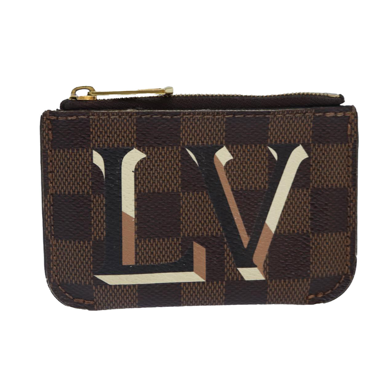 LOUIS VUITTON Damier Ebene Belmont NV Pouch LV Auth bs16821