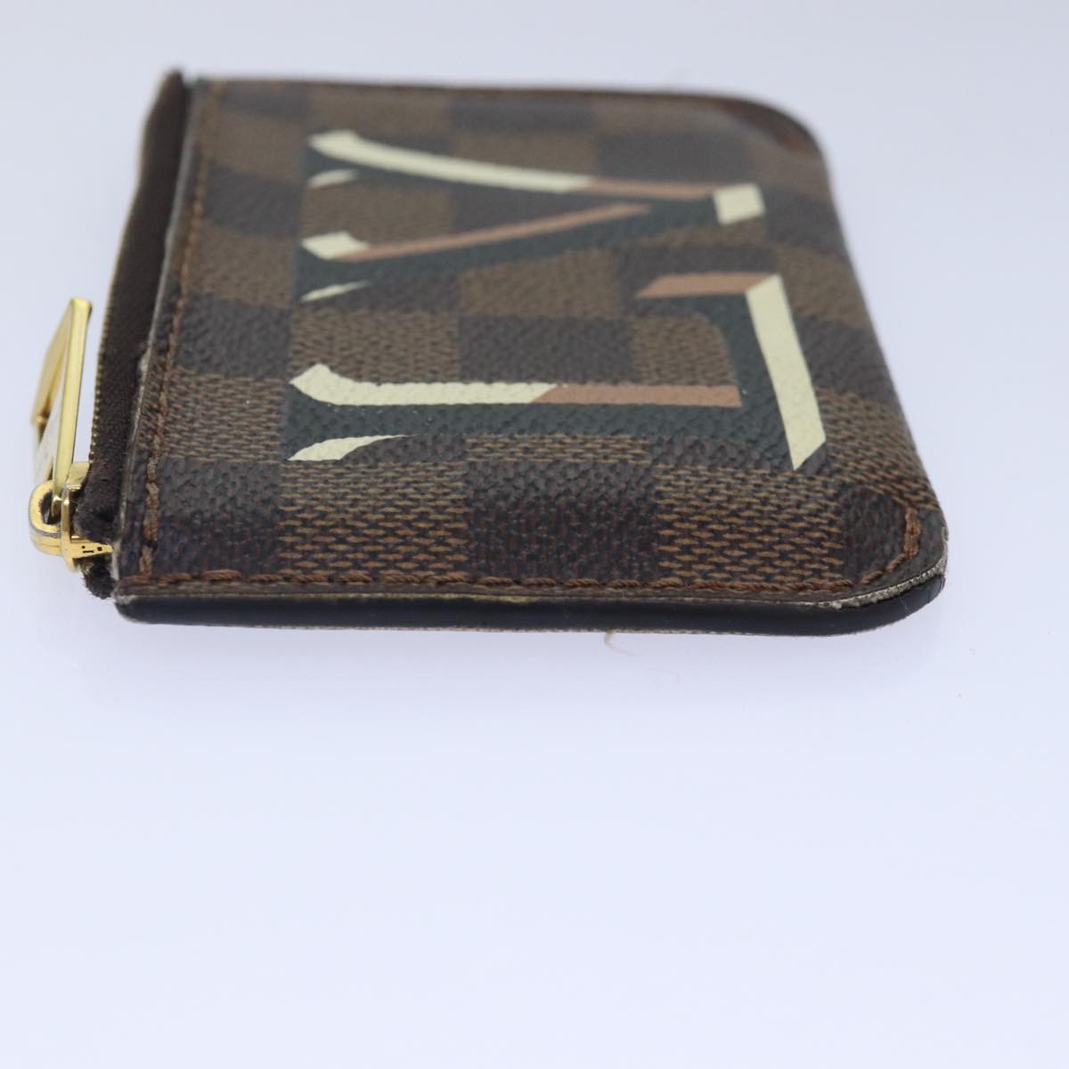 LOUIS VUITTON Damier Ebene Belmont NV Pouch LV Auth bs16821