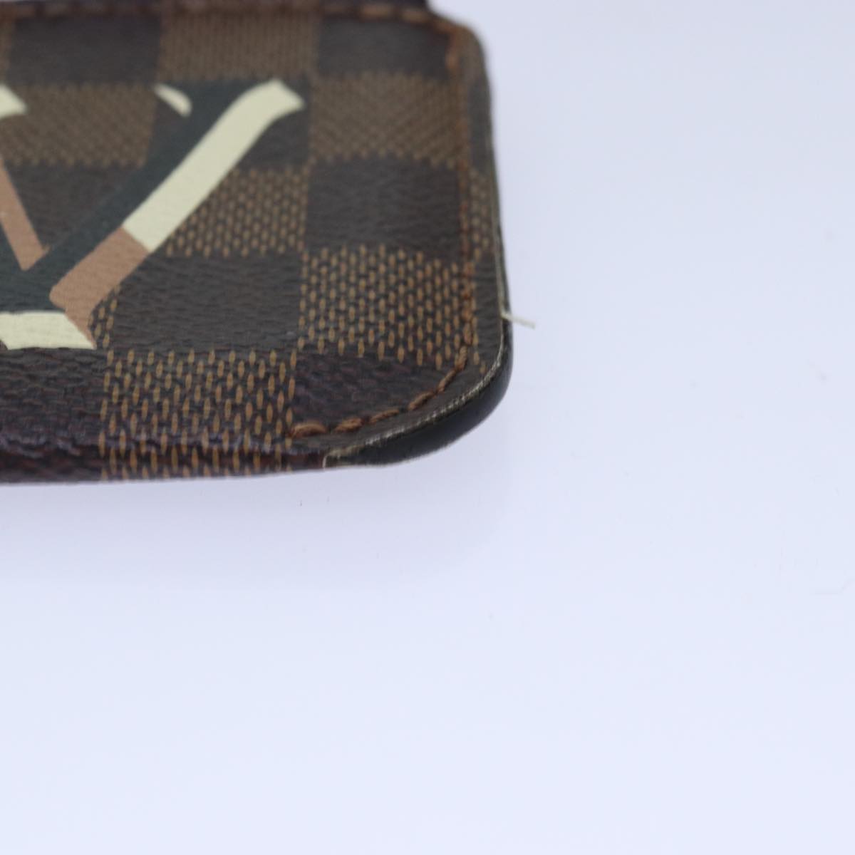 LOUIS VUITTON Damier Ebene Belmont NV Pouch LV Auth bs16821