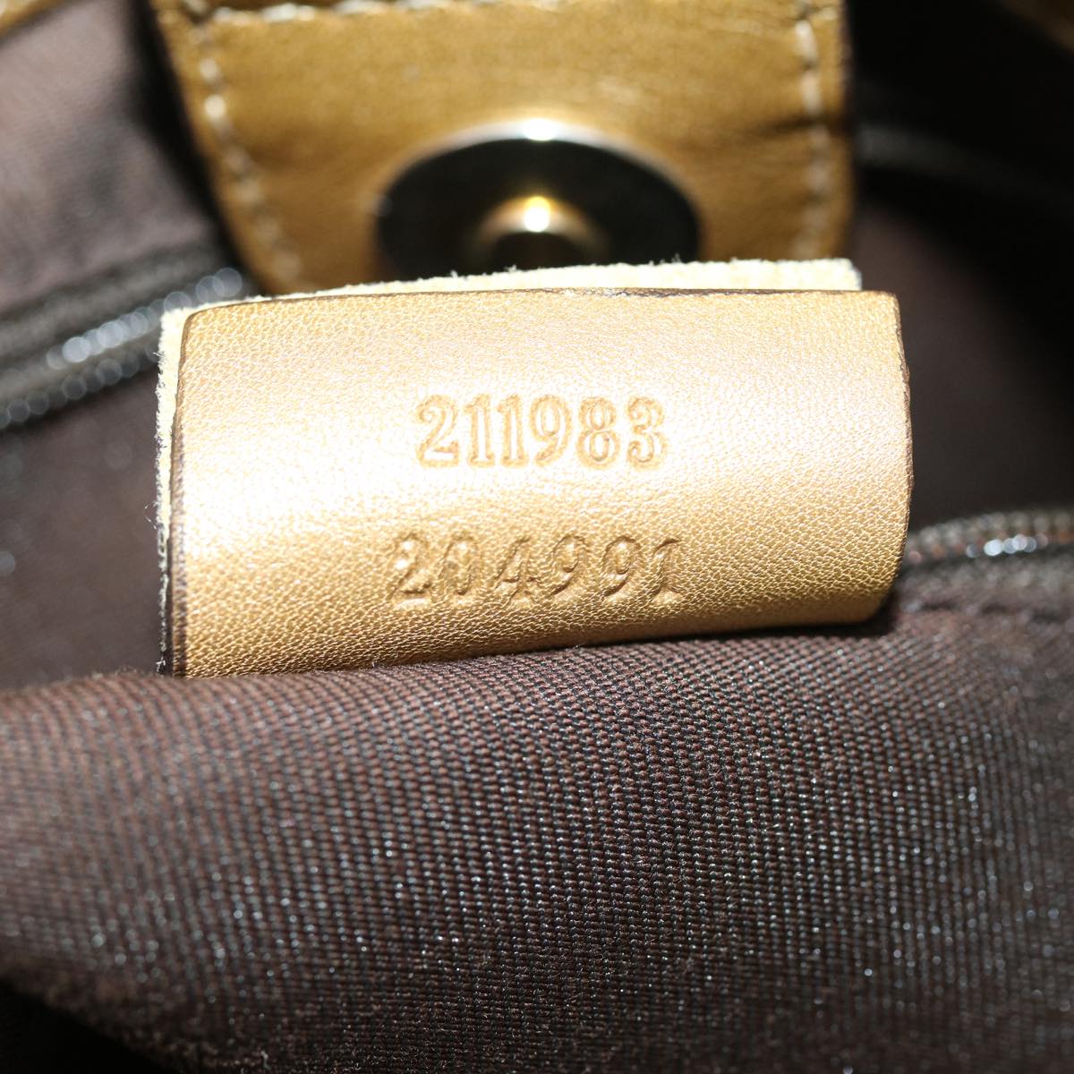 GUCCI GG Canvas Tote Bag Beige Gold 211983204991  bs1798