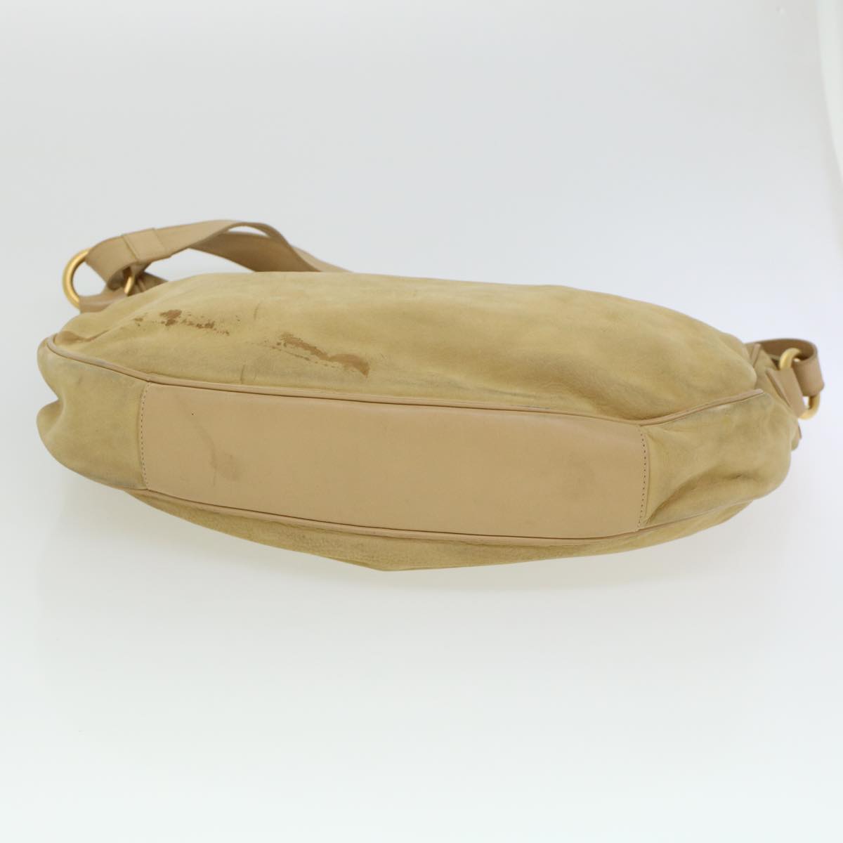 GUCCI Shoulder Bag Leather Beige  bs5660