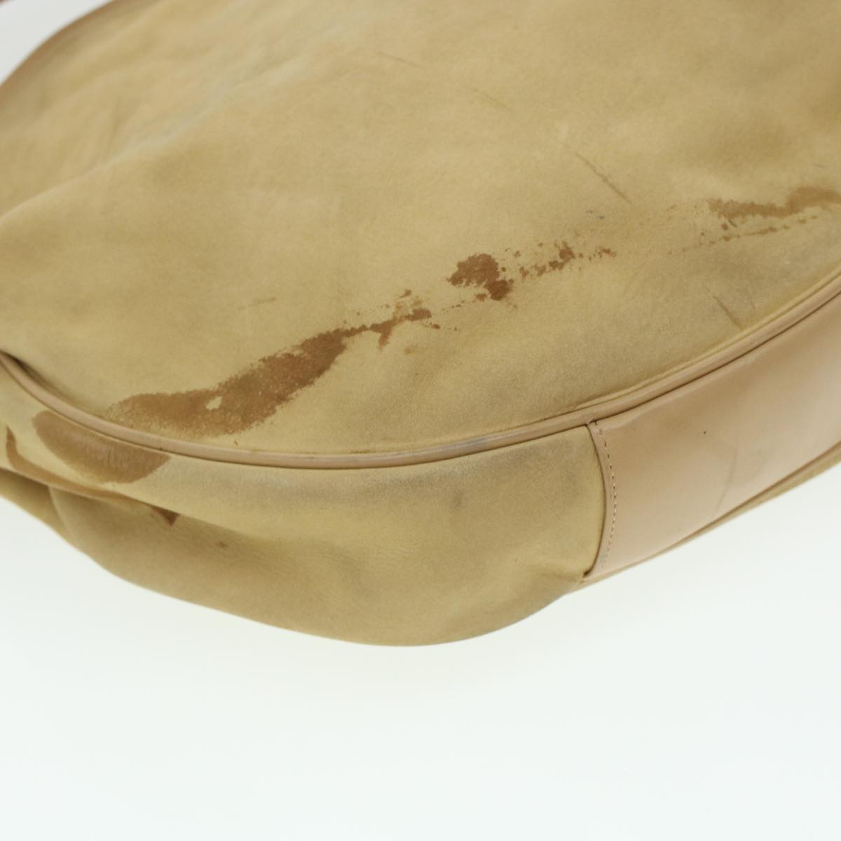 GUCCI Shoulder Bag Leather Beige  bs5660