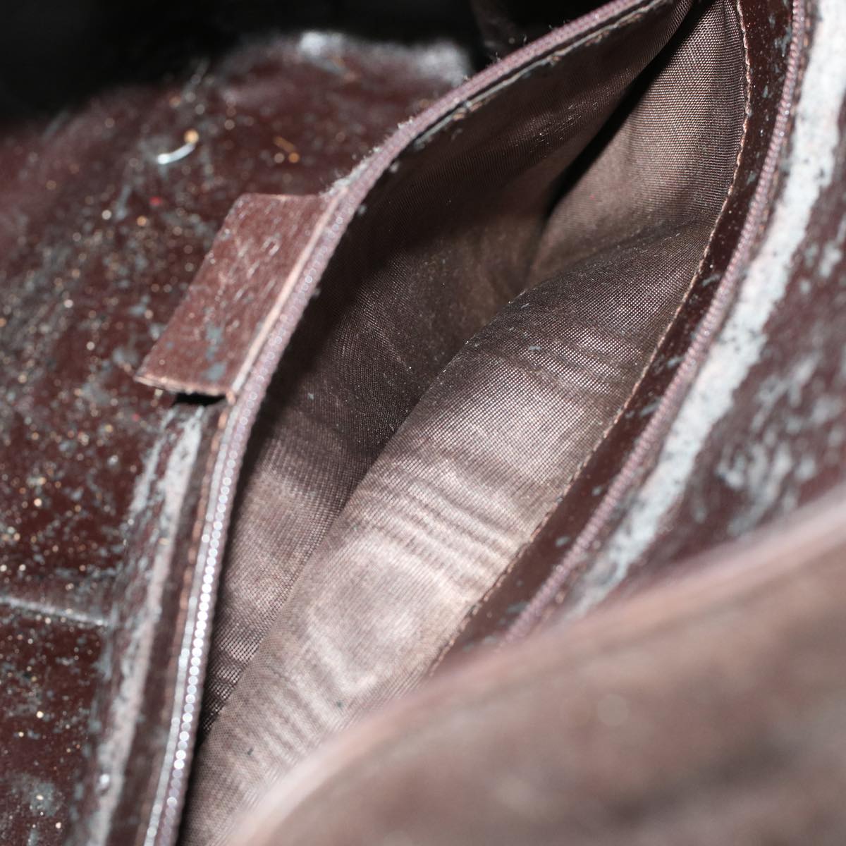 Gucci Bamboo Hand Bag Leather 2way Brown 0011577  bs5919