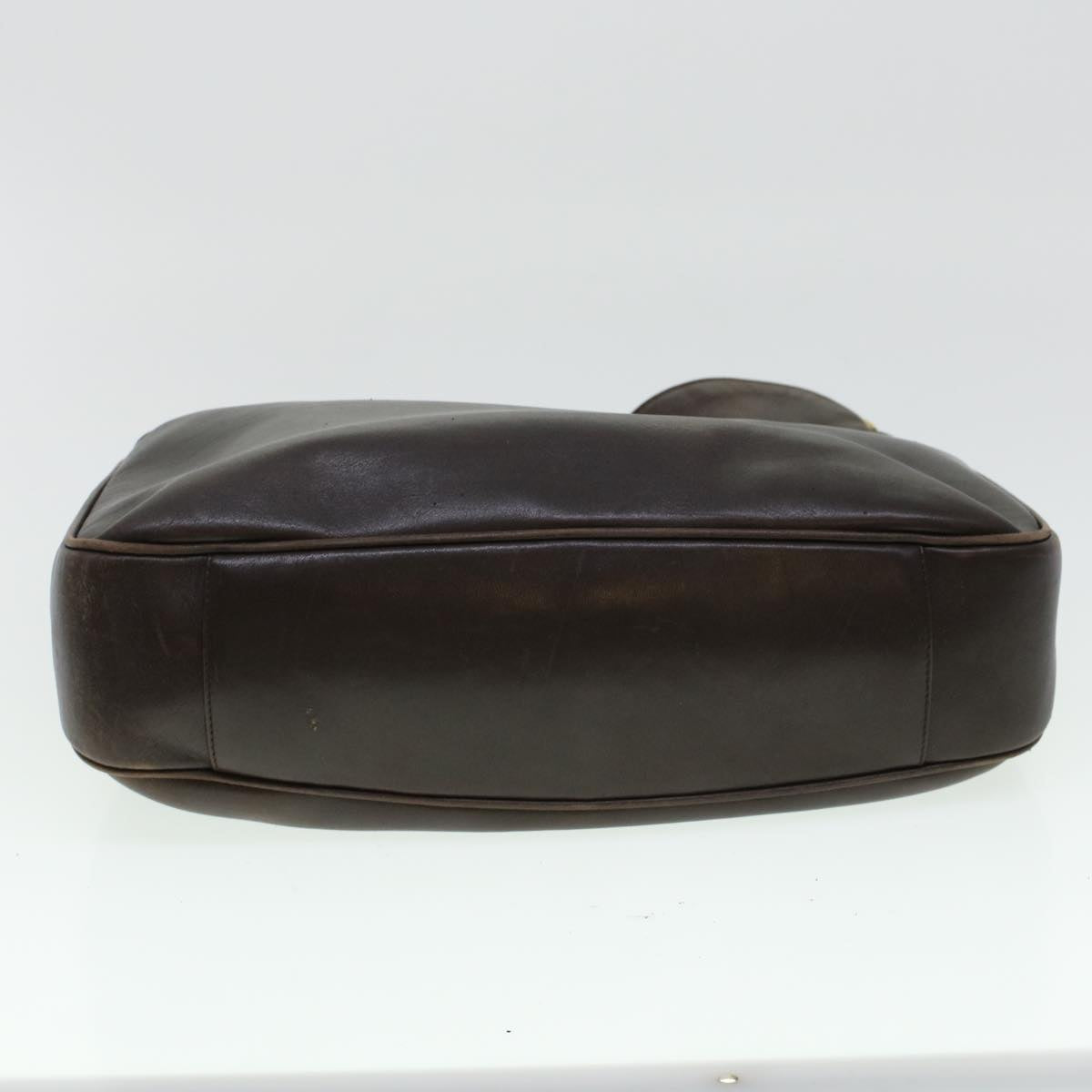 Gucci Bamboo Hand Bag Leather 2way Brown 0011577  bs5919