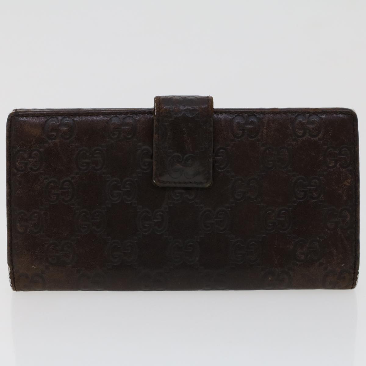 Gucci GG Canvas Long Wallet Leather 3Set Brown Beige Silver  bs6283