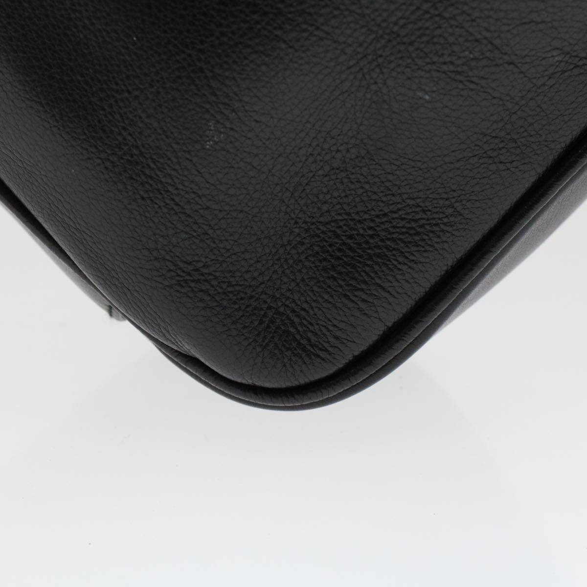 GUCCI Bamboo Shoulder Bag Leather Black 0011638  bs6460