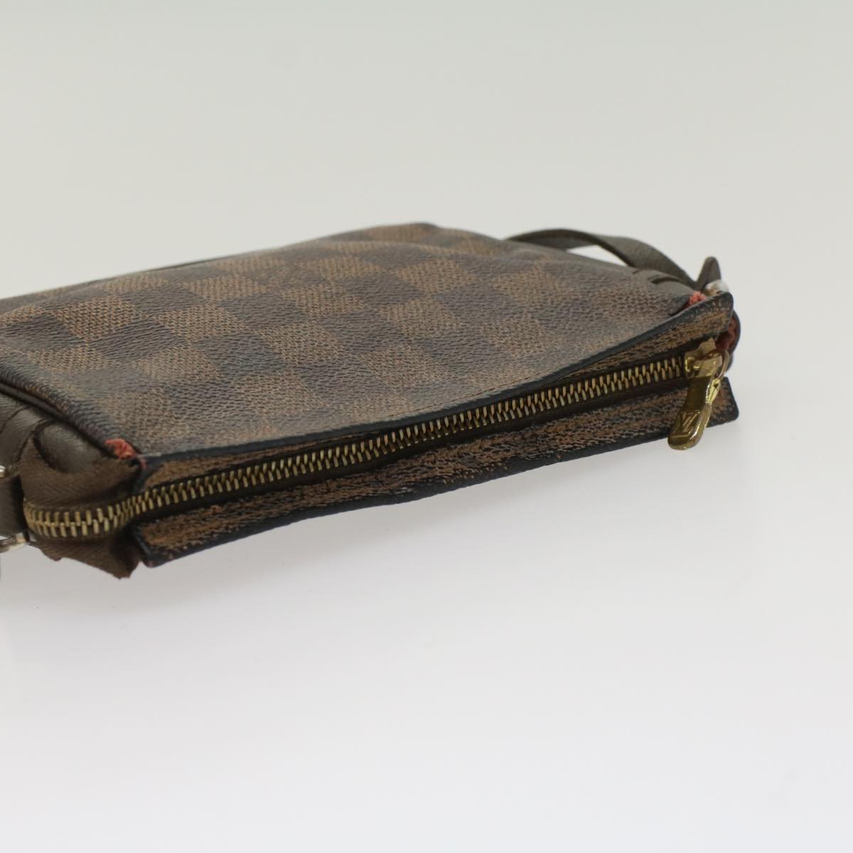 LOUIS VUITTON Damier Ebene Trousse makeup Pouch N51982 LV  bs6838