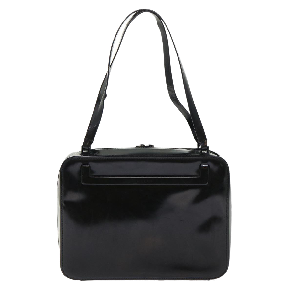 GUCCI Shoulder Bag Patent leather Black 0013091 3754  bs7235