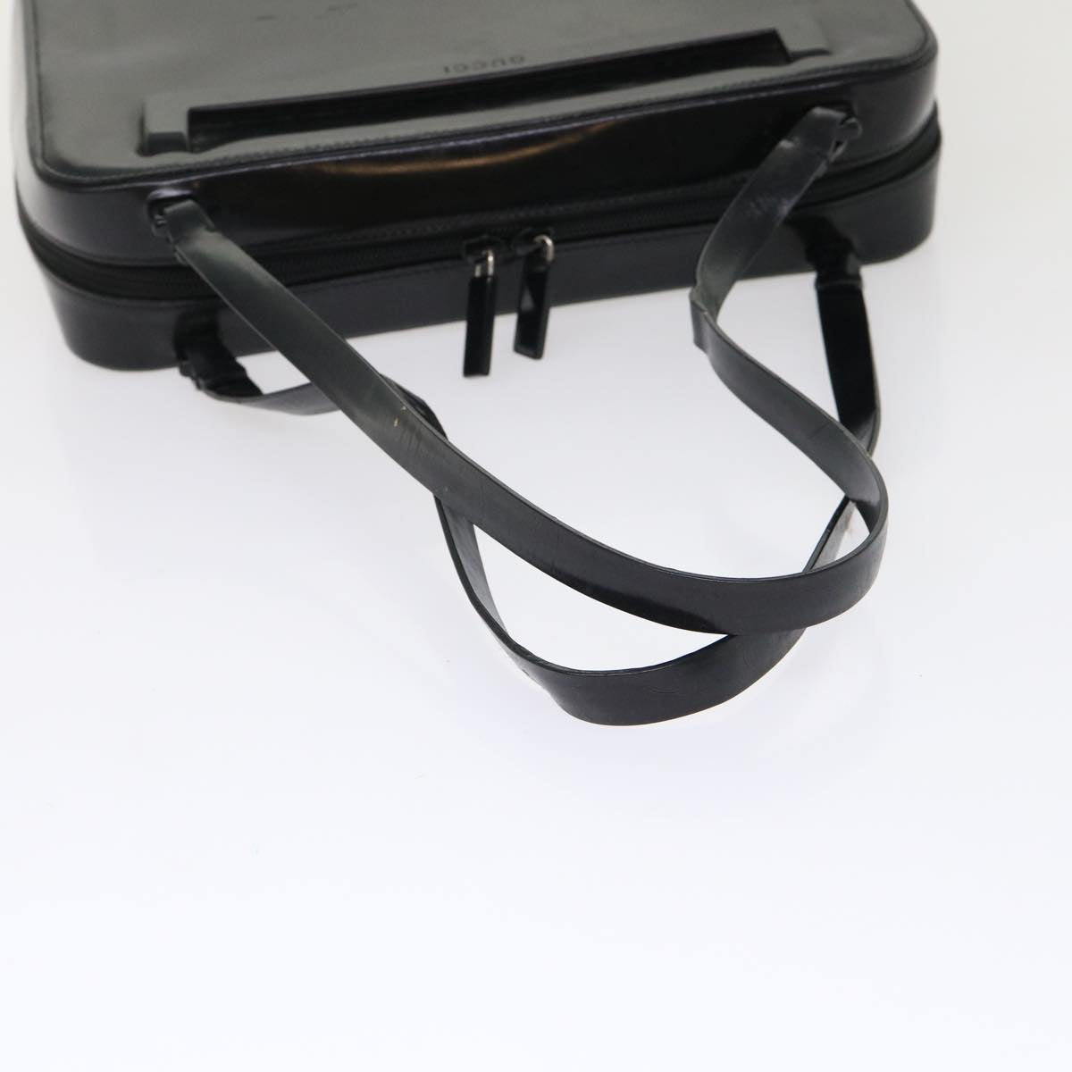 GUCCI Shoulder Bag Patent leather Black 0013091 3754  bs7235