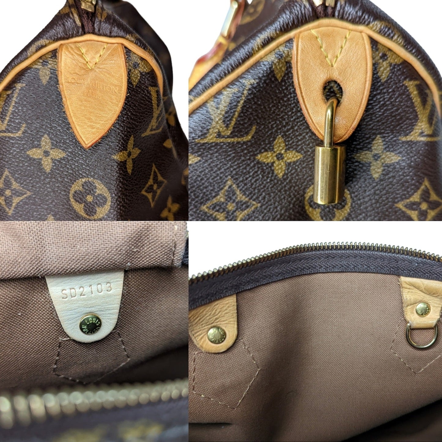Louis Vuitton 2013 Monogram Canvas Speedy 30 Bag