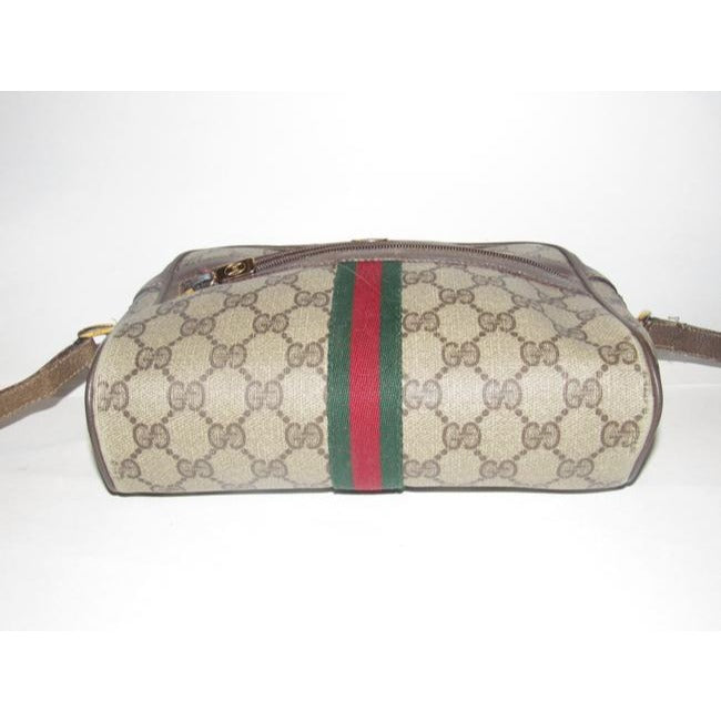 Gucci Vintage Pursesdesigner Purses Shades Of Brown Large G Logo Print Coated Canvas And Leather Wit