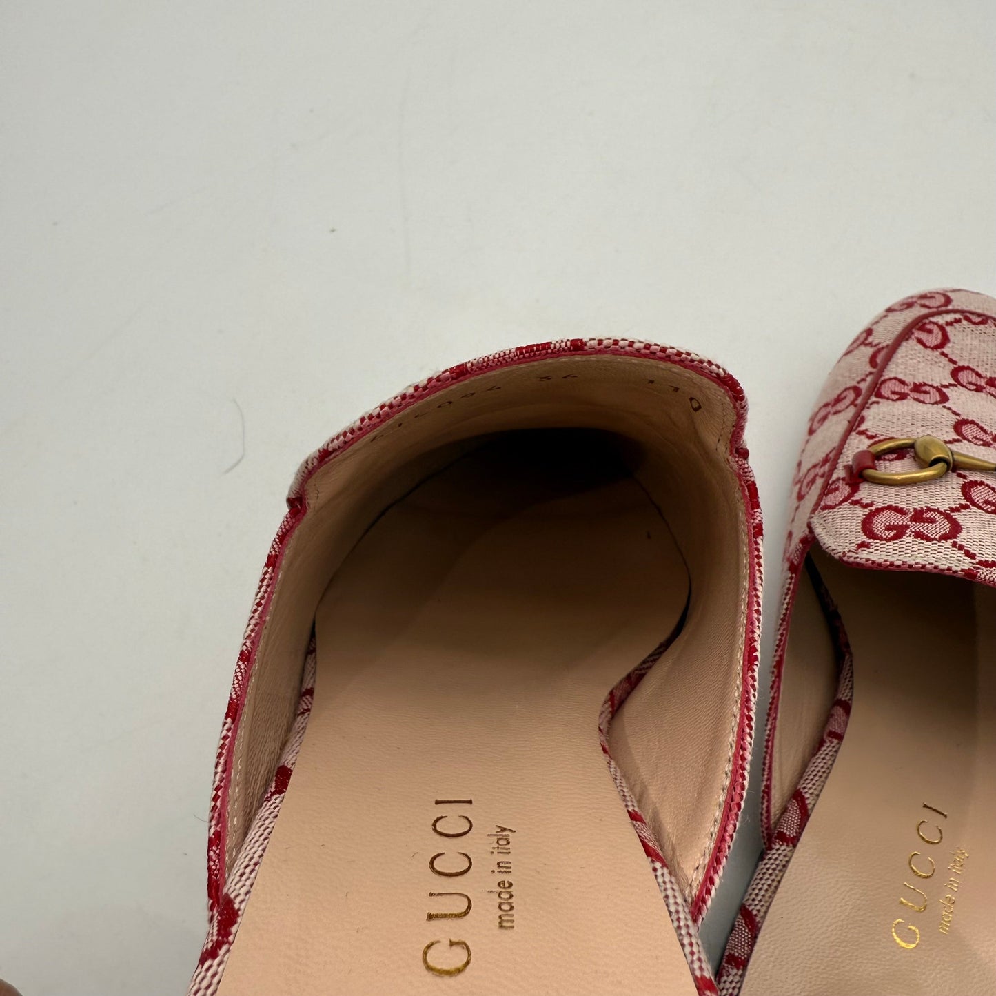 Gucci Cloth Flats Red US Women's Size 5.5 24080804