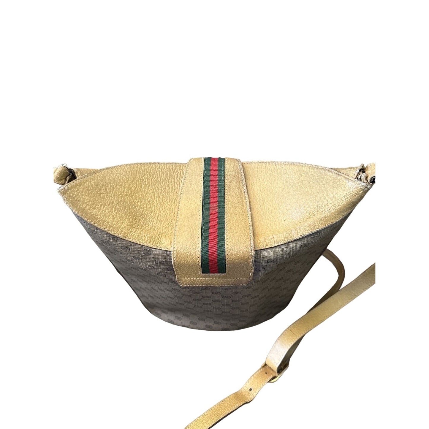 Gucci Accessory Collection brown micro Guccissima bucket bag