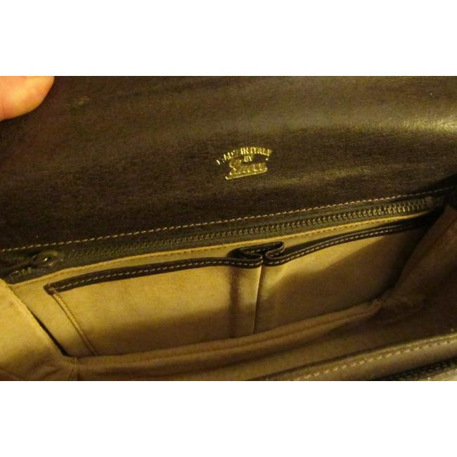 Gucci Horsebit Vintage Line Purses Brown Large G Logo Print Canvas And Brown Leather With A Red And