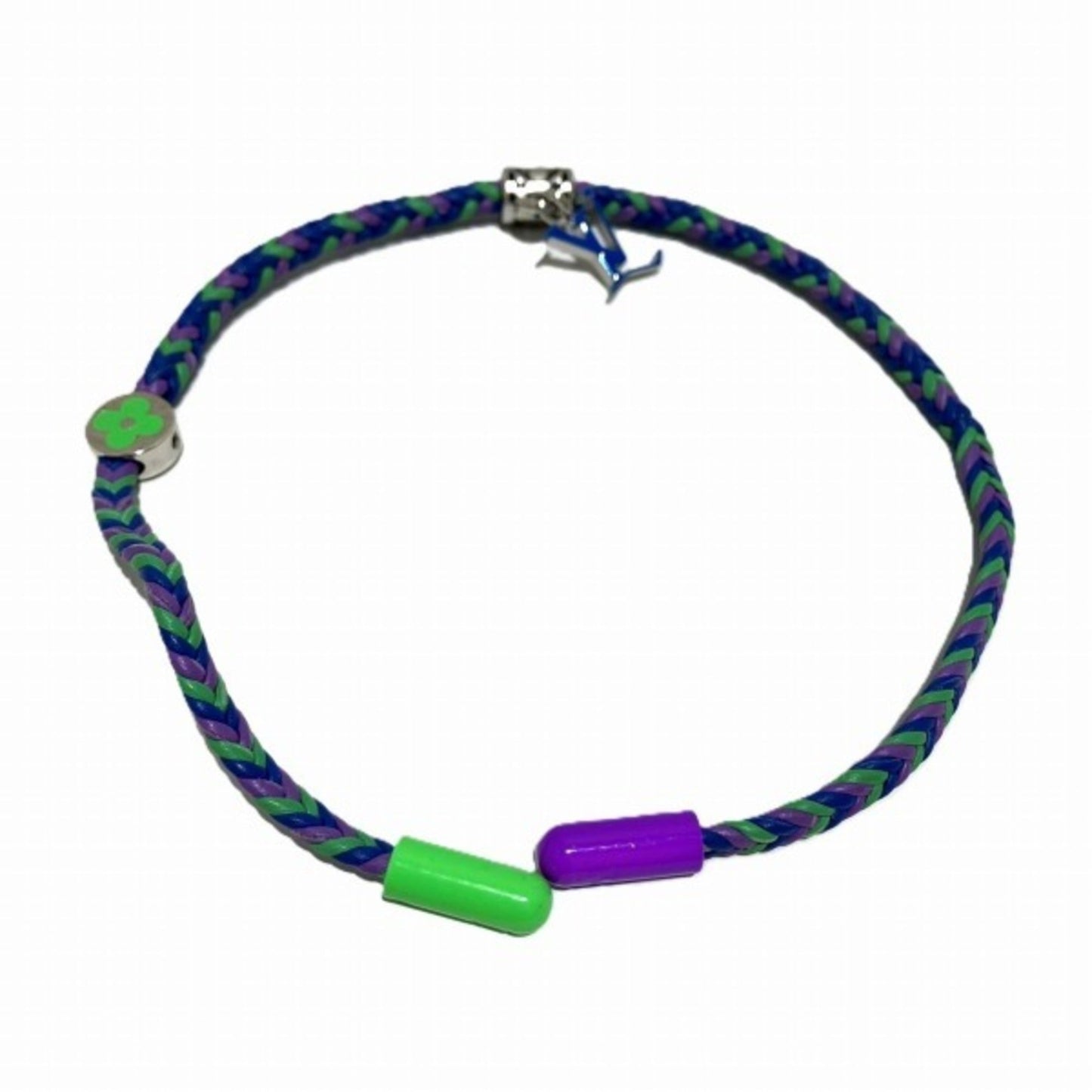 Louis Vuitton blue   Alloy Leather Charm Bracelet