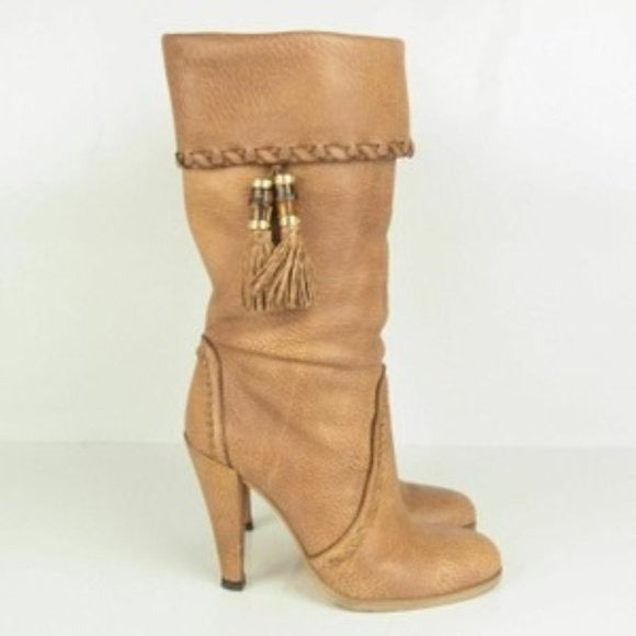 Gucci Latte Cafe Bamboo Boho Fringe Tassel