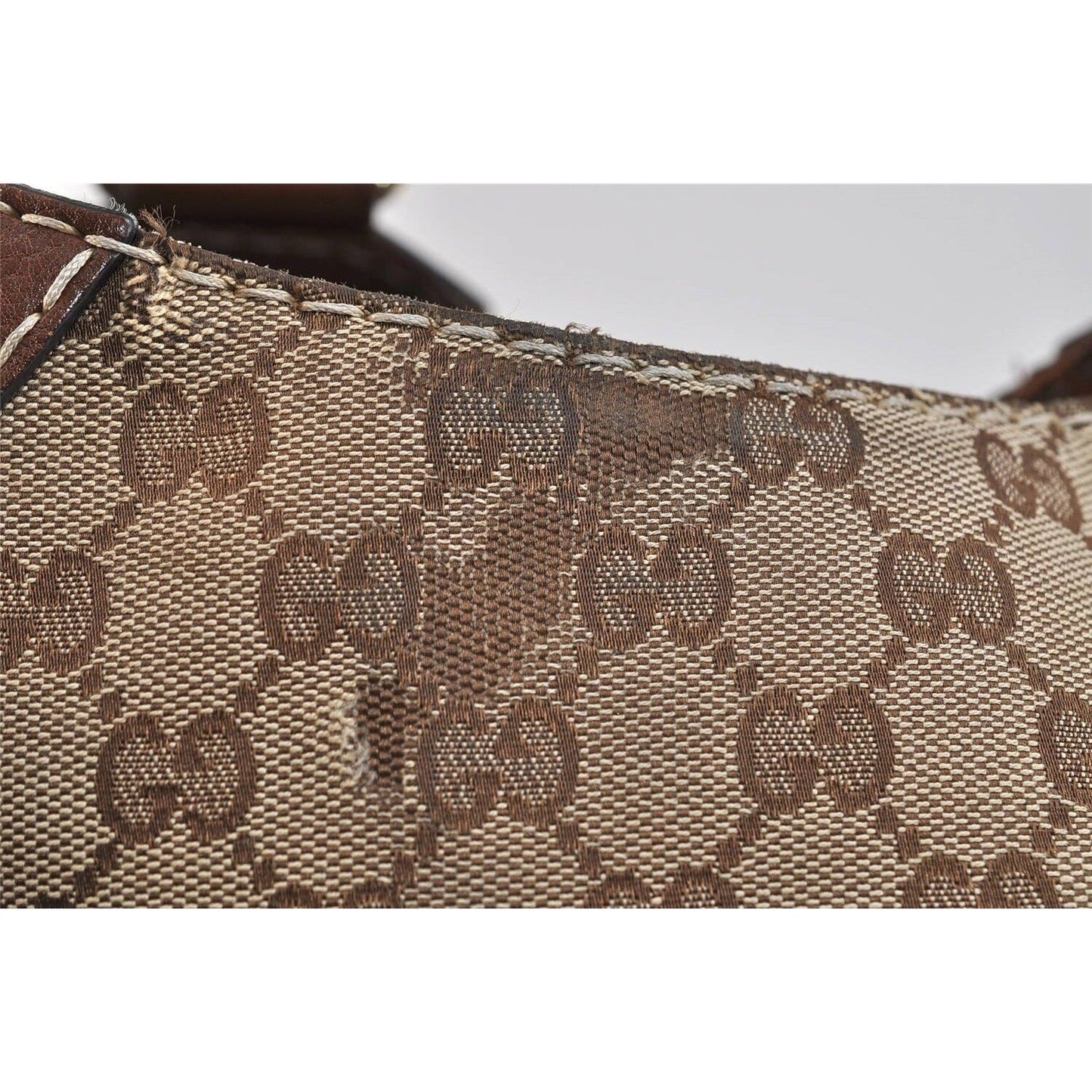 Gucci 'Charlotte' brown Guccissima XL satchel w chrome G