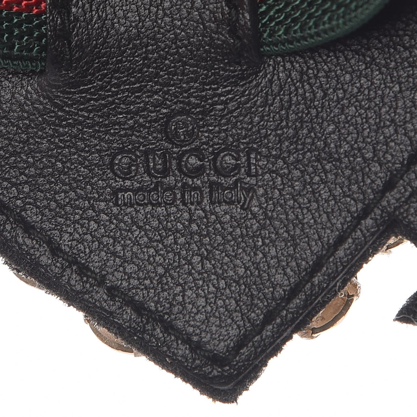 Gucci Web Crystal Heart Bracelet in Red