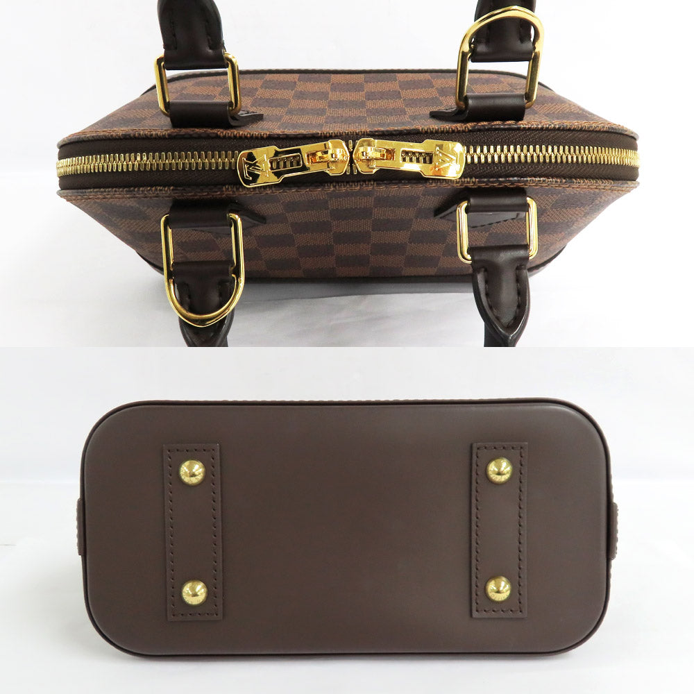Louis Vuitton ALMA BB N41221 Damier Evene HandBag 2WAY Shoulder Bag Crossbody Brown G Gold  Padlock Lugg  Key Leather