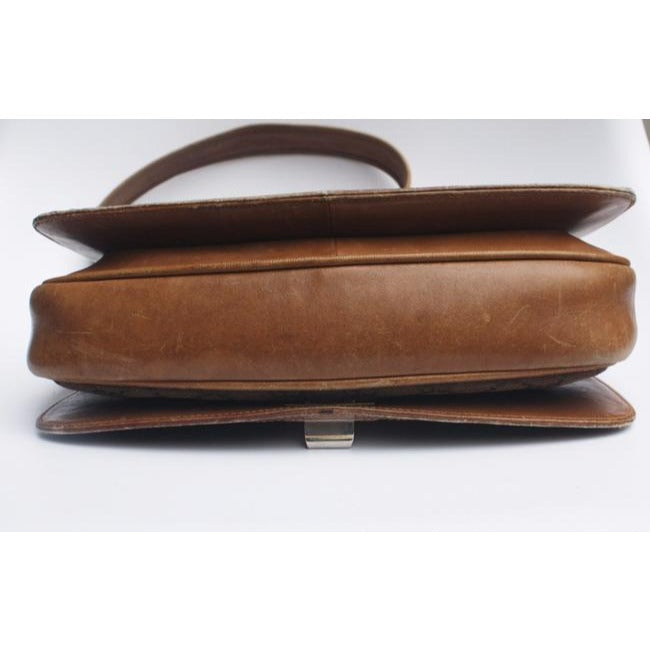 Gucci Gg Supreme Shoulder Bag W Guccissima Print Canvasleather Saddle Redgreen Sherry Stripe Brown L