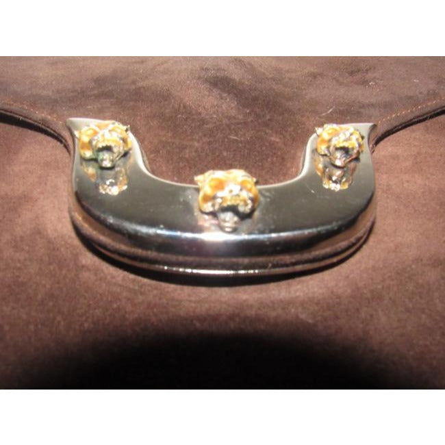 Gucci Vintage Pursesdesigner Purses Brown Suede Satchel