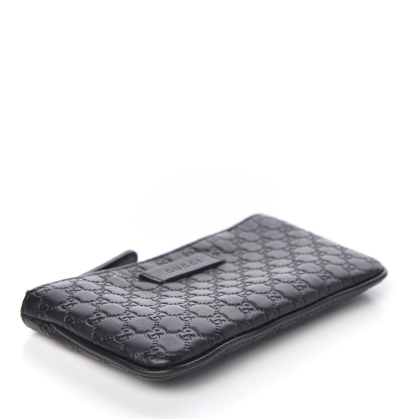 Gucci Microguccissima Key Chain Coin Pouch in Black