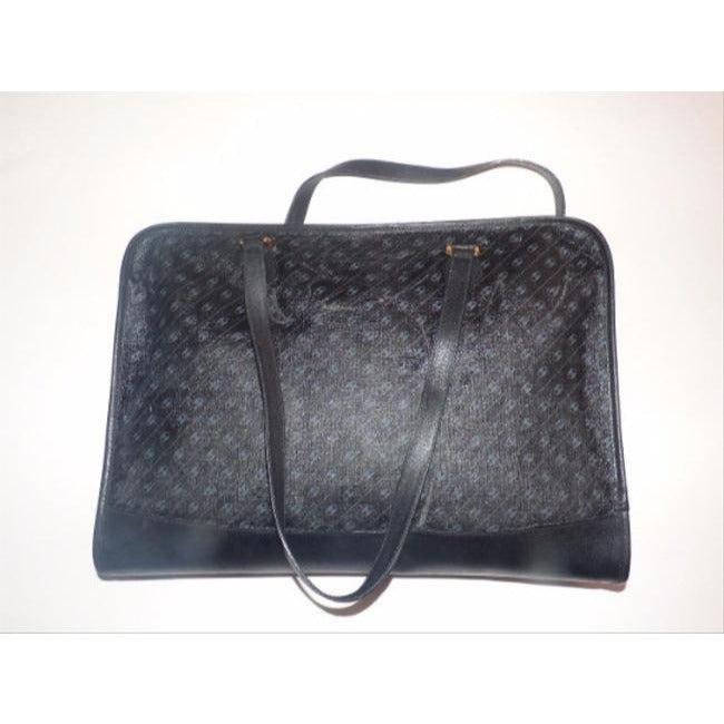 Gucci Top Handle Xl Ltd Ed Canvasleather Black Greys White Leathercoated Canvas Tote