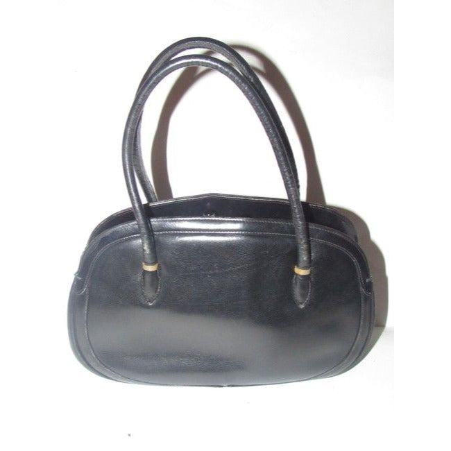 Gucci Top Handle Bag Black Leather Satchel