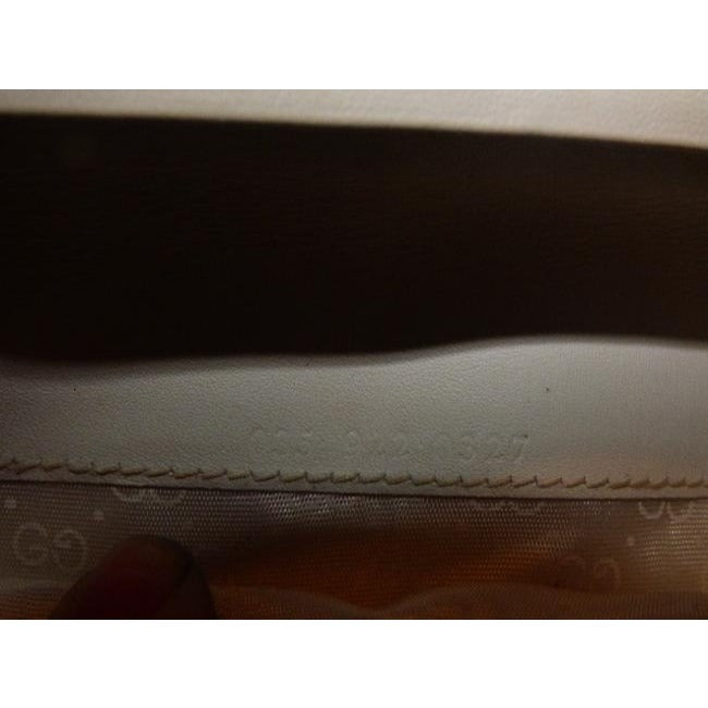 Gucci White Micro G Print Guccissima Wallet