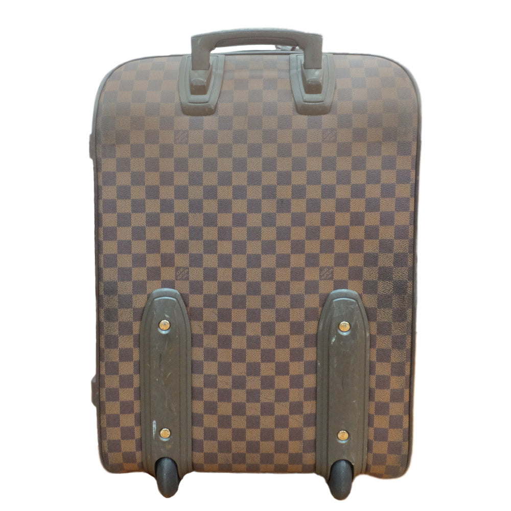 Louis Vuitton 55 Carry Case N23294 Travel Bag Damier Brown G  Linen Leather suitcase