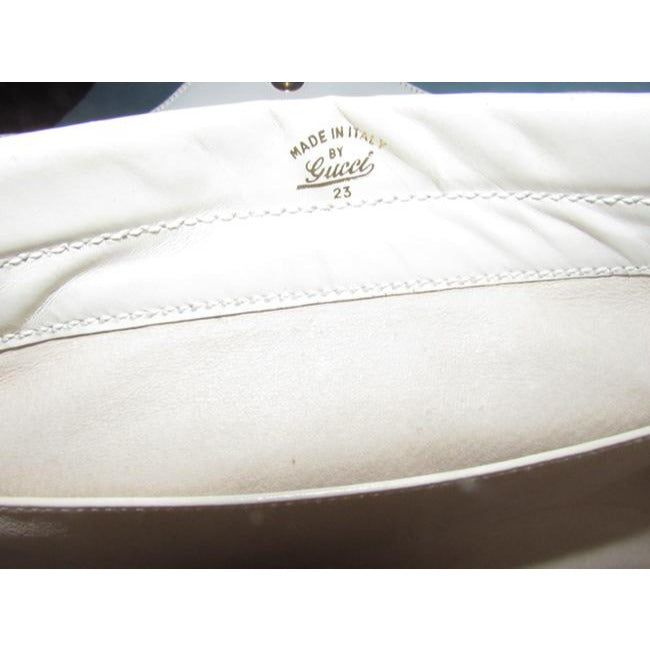 Gucci Envelope Top Stone Colored Leather Clutch