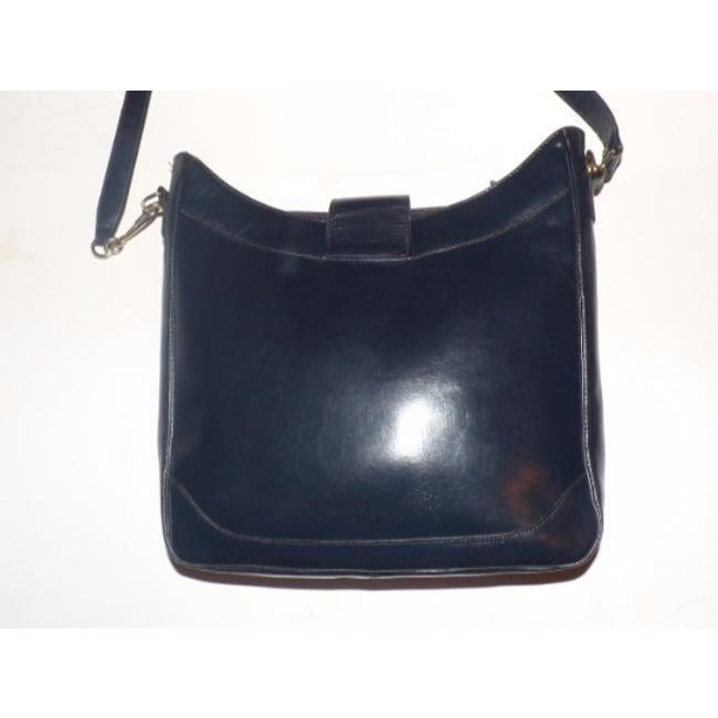 Gucci Designer Purses Navy Blue Leather Hobo Bag