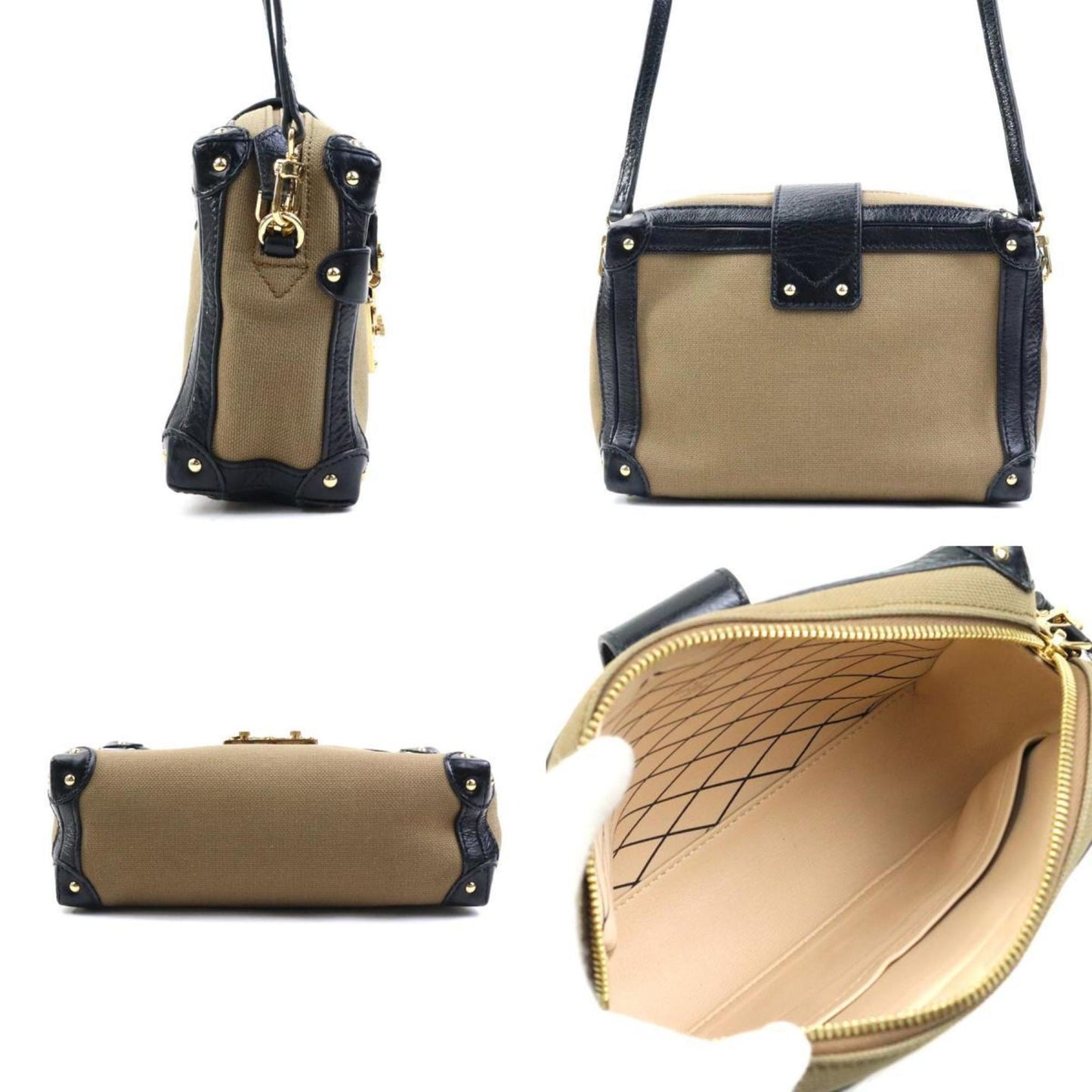 Louis Vuitton   Canvas Leather Shoulder Bag