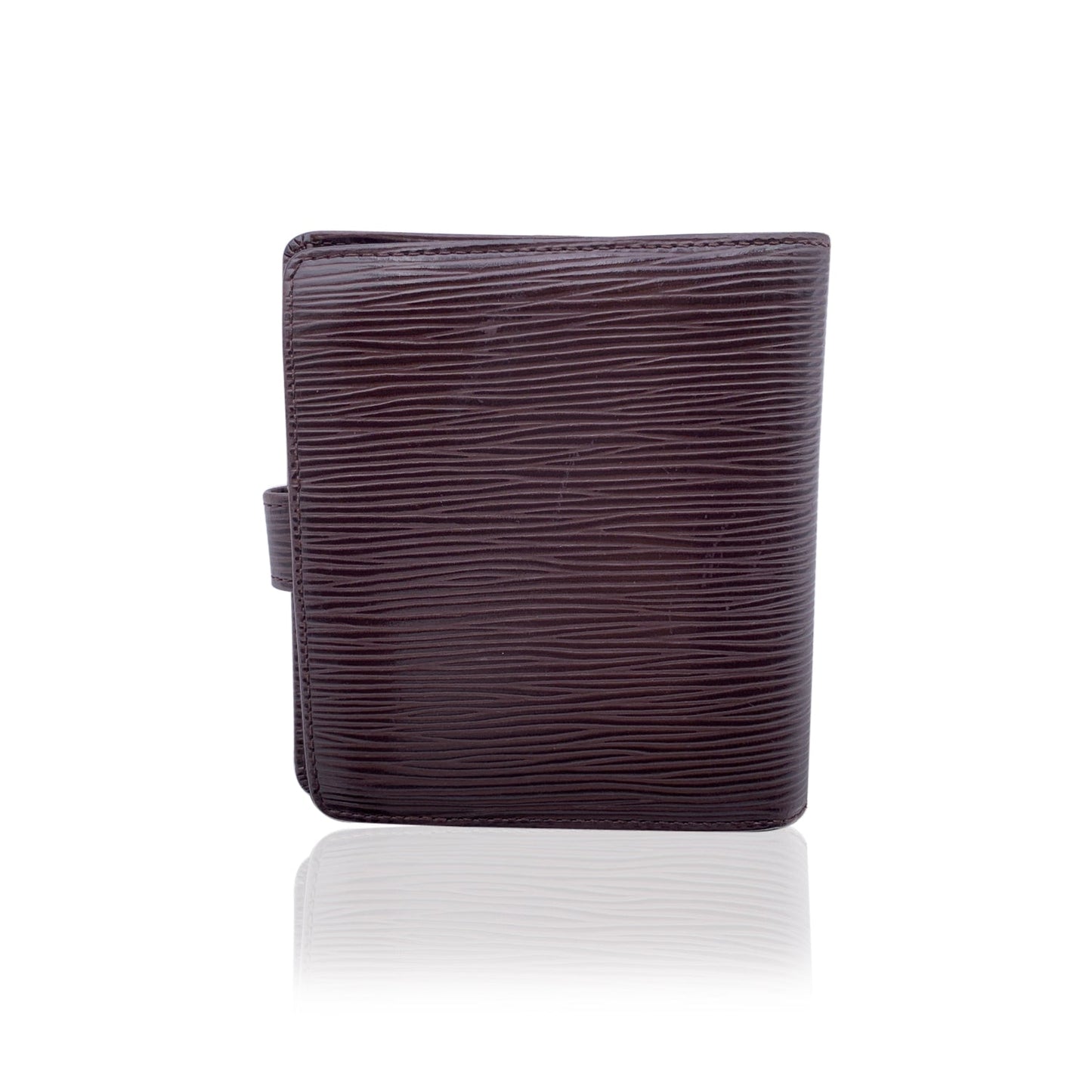 LOUIS VUITTON Brown Epi Leather Compact Wallet Coin Purse