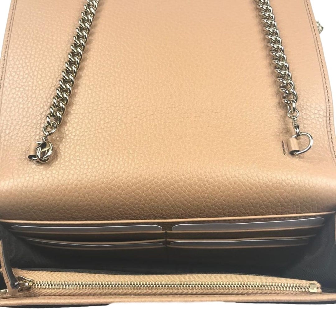 Gucci Soho Wallet with Removable Chain in Camel
