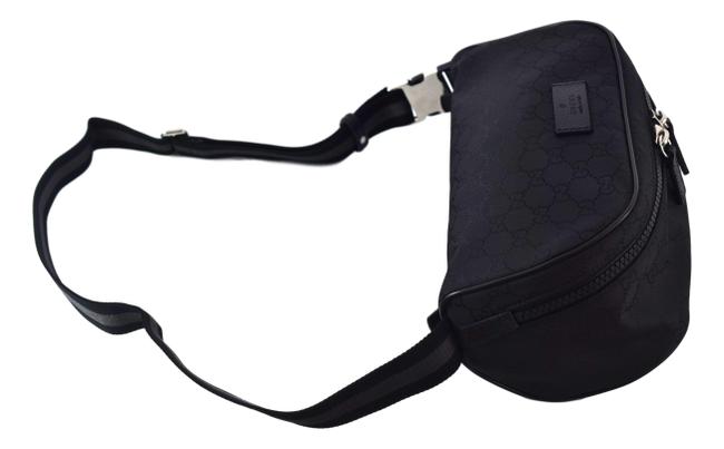 Gucci Interlocking GG Black Canvas Bum Bag