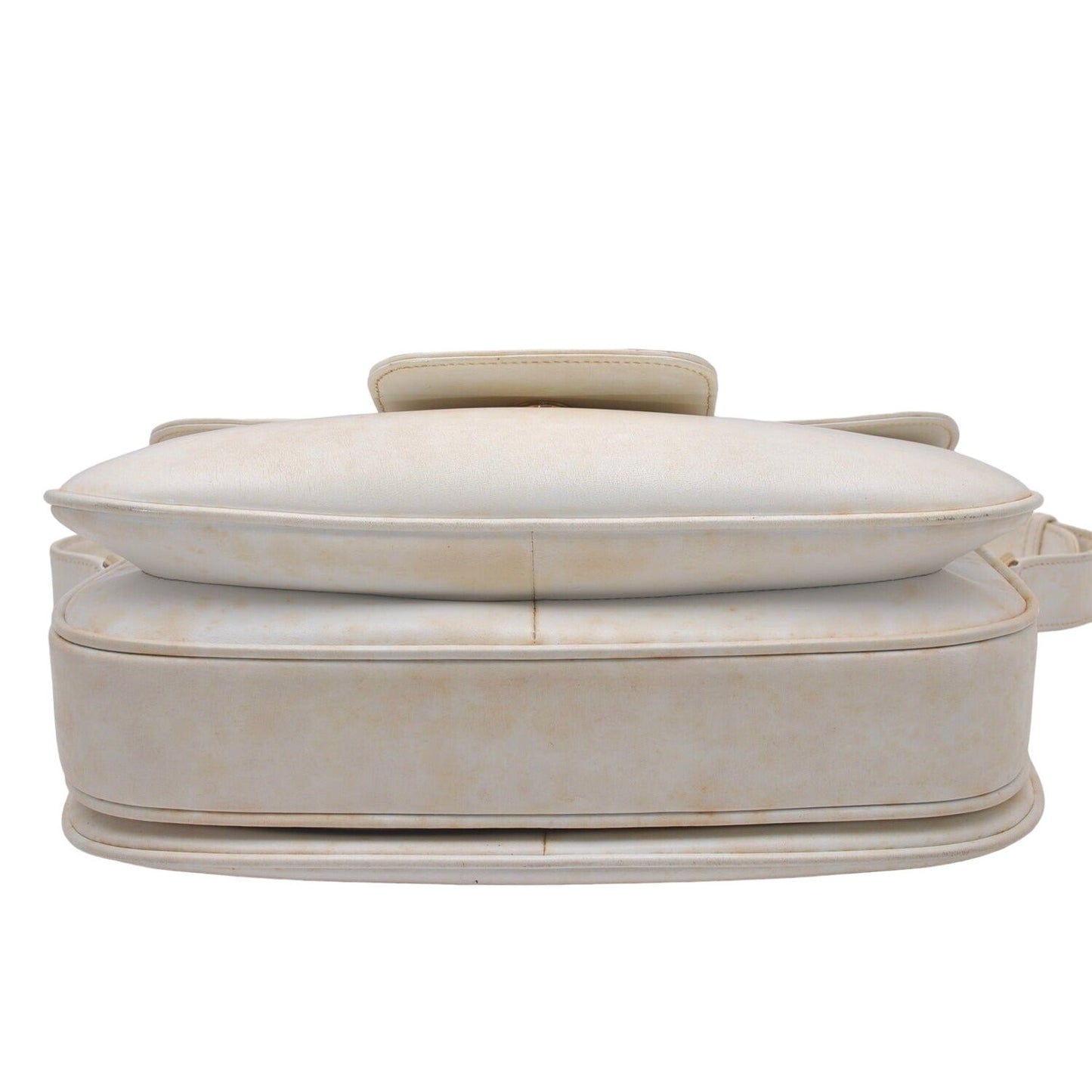 Gucci Ivory Leather 1955 Horse-bit Shoulder bag with two-tone hardware