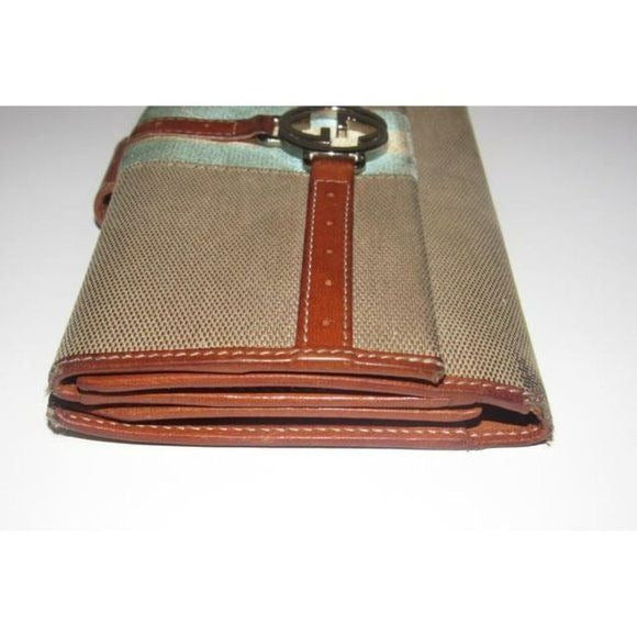 Gucci RARE Web Reins Britt Blondie Khaki Canvas