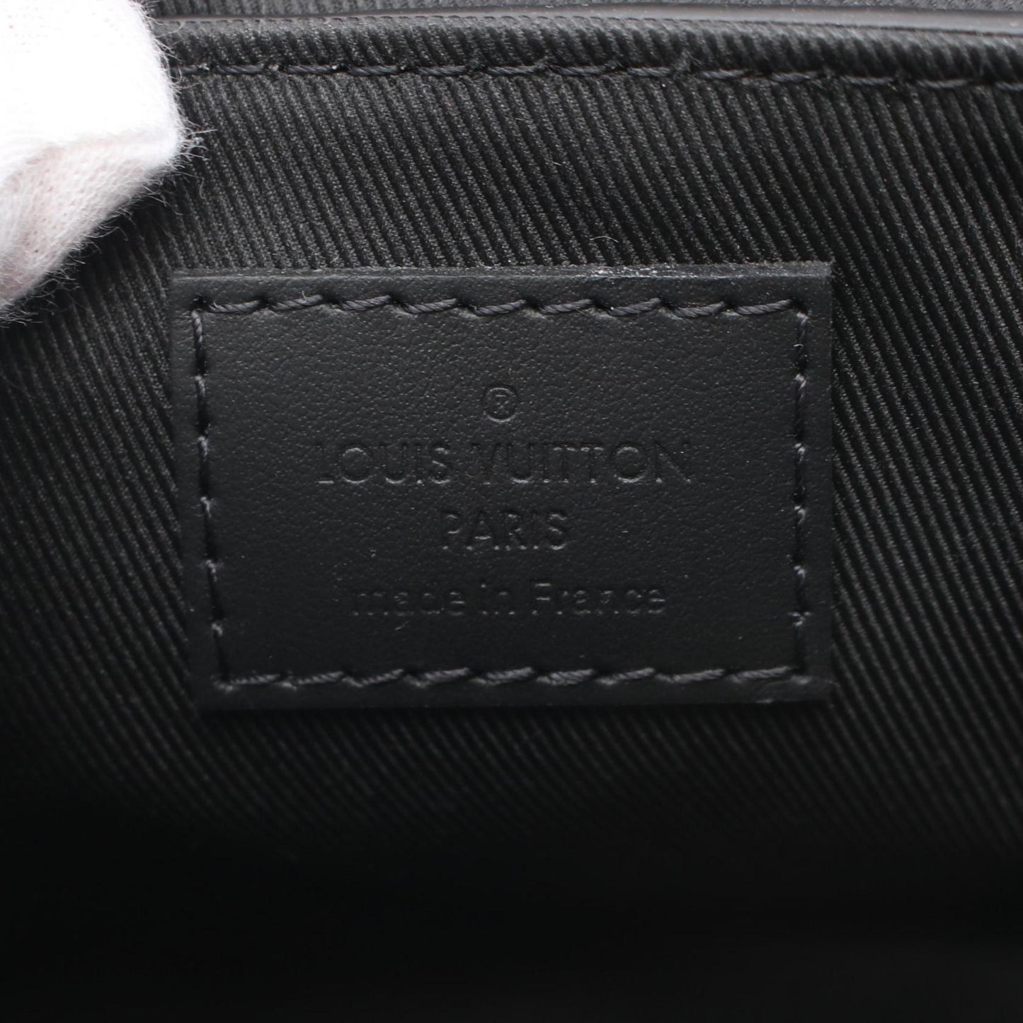 Louis Vuitton  Noir Monogram Leather Handbag