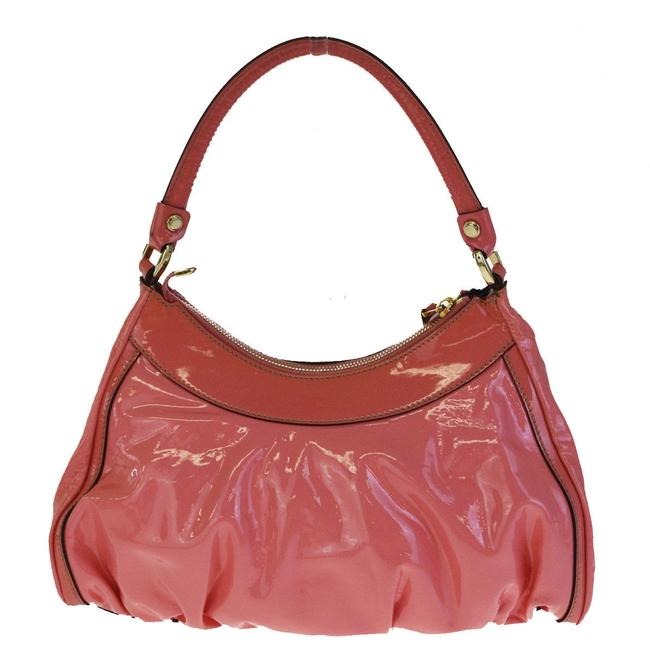 Gucci Abbey D Ring Pursesdesigner Purses Salmon Pink Patent Leather Shoulder Bag