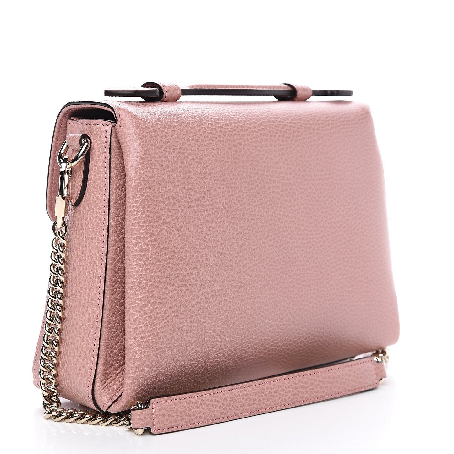 Gucci Large Top Handle Interlocking GG Crossbody in Soft Pink