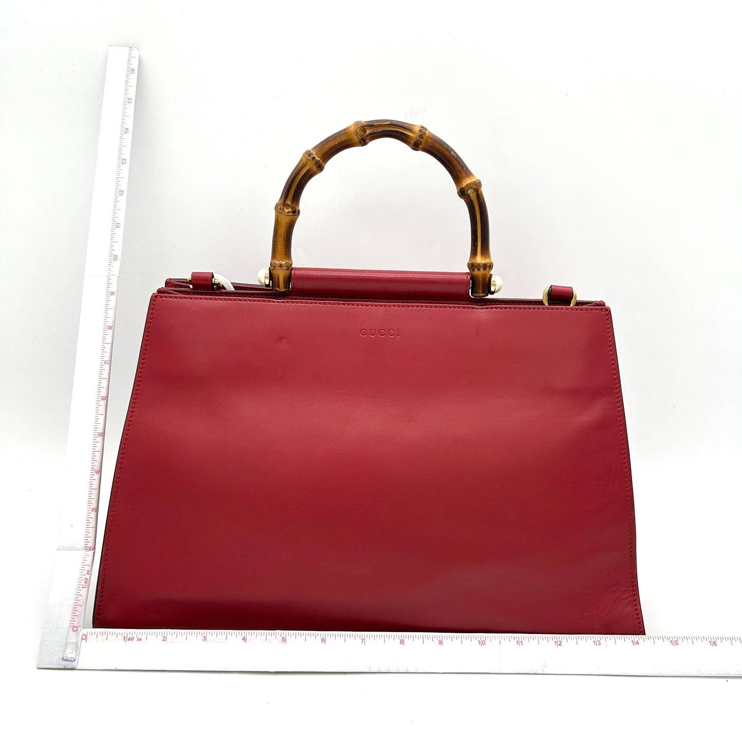 Gucci Faux Pearl Nymphaea - Red Handle Bags, Handbags LA15748