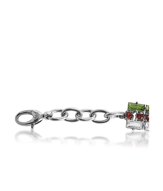 Gucci Silver Crystal GG Web Choker