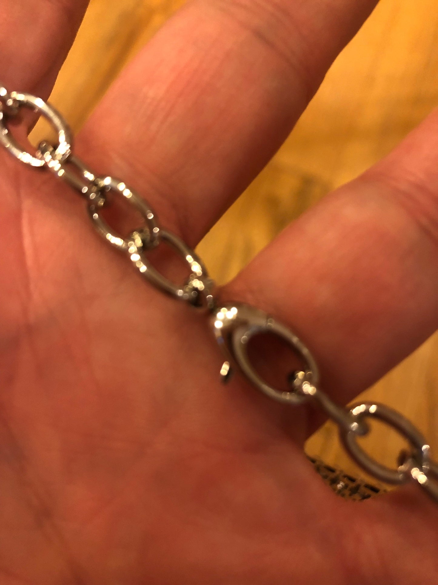 Gucci Silver Crystal GG Web Choker