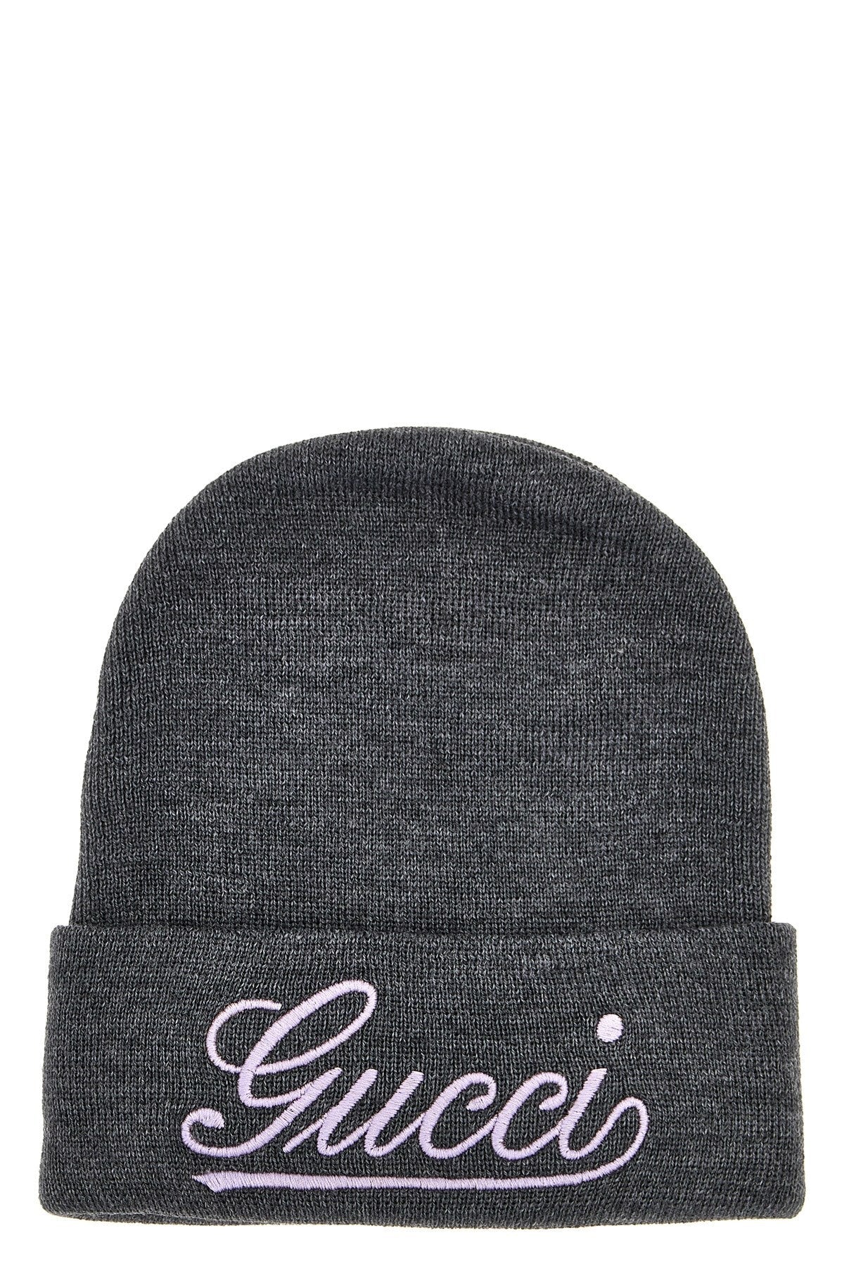 Gucci Women Logo Embroidery Beanie