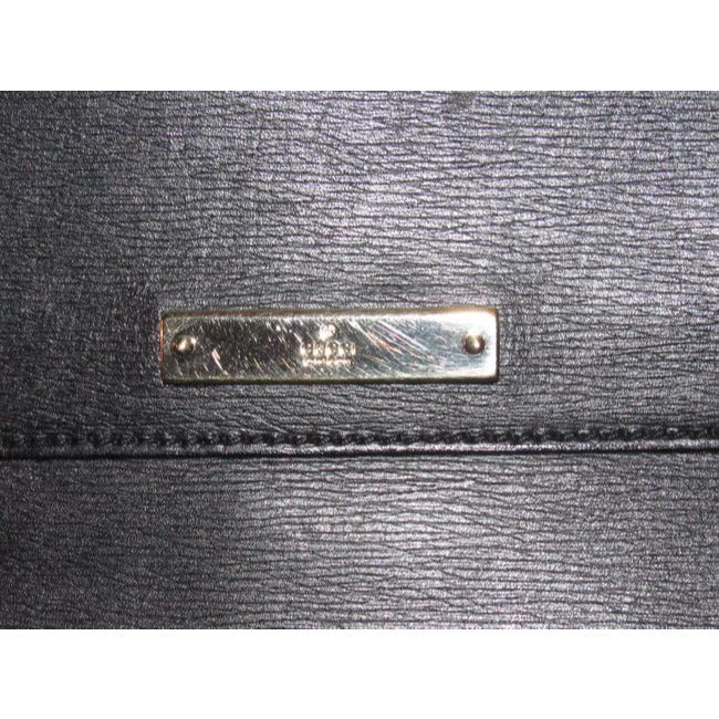 Gucci Vintage Pursesdesigner Purses Black Matte Leather Satchel
