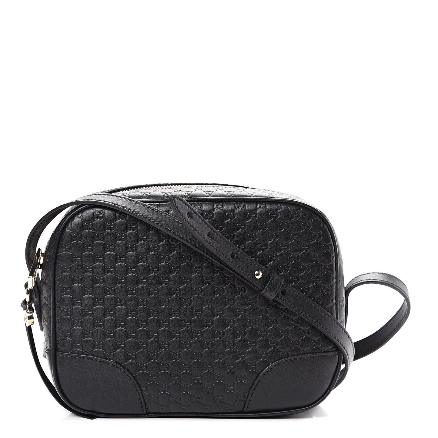 Gucci GG Microguccissima Leather Bree Camera Bag in Black